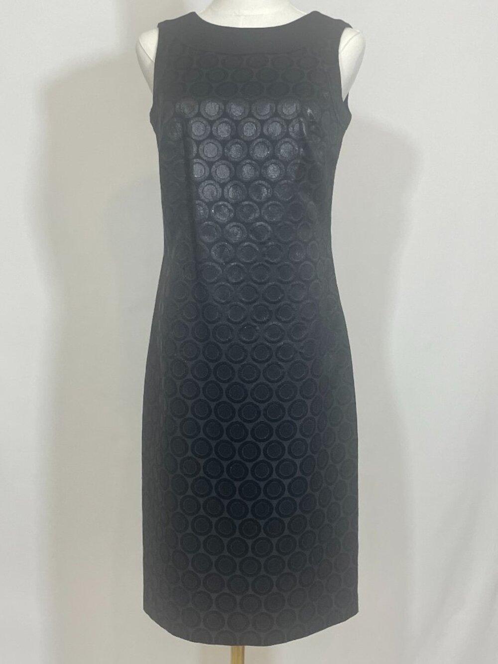 ✨NWT Tory Burch Brylyn Black Metallic Textured Jacquard Shift Dress Size 4 ✨